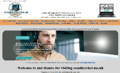 Our very own live site, scsaldershot.com scsaldershot website